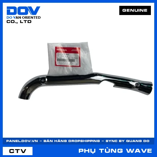 CHẮN NHIỆT CỔ ỐNG XẢ (pô) WAVE 100, WAVE ALPHA — 18240KTL640