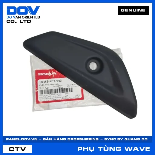 CHẮN NHIỆT ỐNG XẢ A (pô) WAVE RSX 110 — 18355K07940