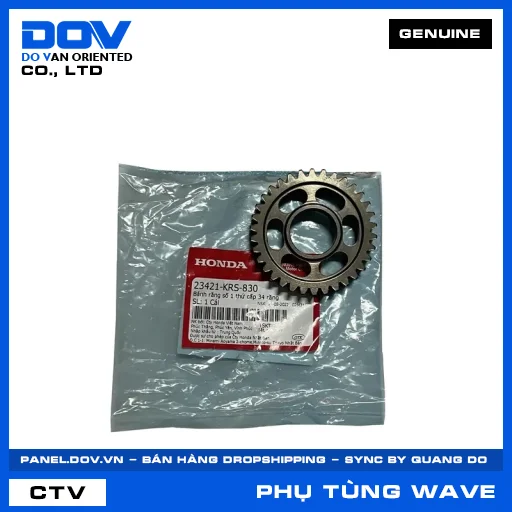 BÁNH RĂNG SỐ 1 THỨ CẤP 34 RĂNG WAVE 100 — 23421KRS830