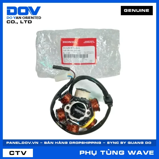 CUỘN DÂY MÁY PHÁT ĐIỆN WAVE 100, WAVE ALPHA — 31120KTL641