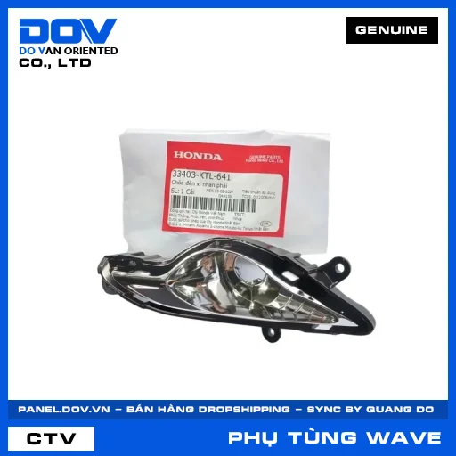 CHÓA ĐÈN XI NHAN PHẢI (đèn báo rẽ) WAVE 100, WAVE ALPHA, WAVE ALPHA 110, WAVE RSX 110 — 33403KTL641