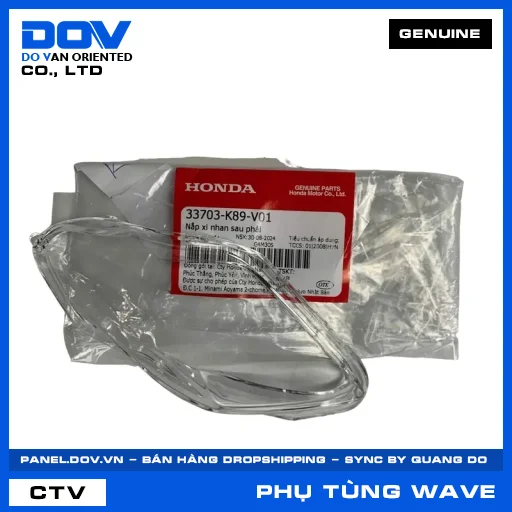 NẮP XI NHAN SAU PHẢI (đèn báo rẽ) WAVE ALPHA 110, WAVE RSX 110 — 33703K89V01
