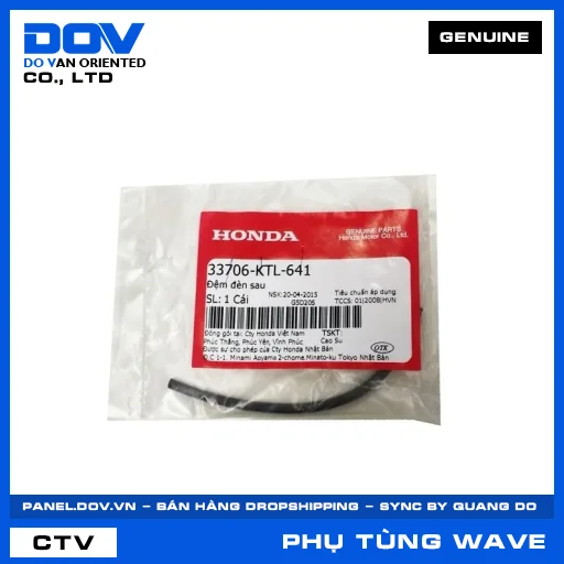 ĐỆM ĐÈN SAU WAVE 100, WAVE ALPHA — 33706KTL641