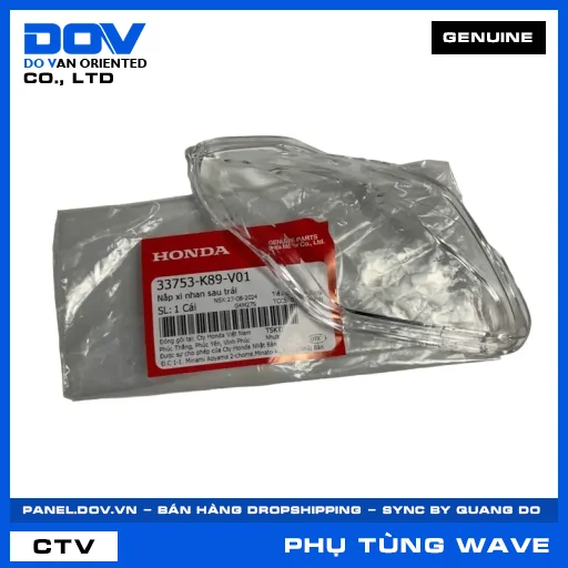 NẮP XI NHAN SAU TRÁI (đèn báo rẽ) WAVE ALPHA 110, WAVE RSX 110 — 33753K89V01