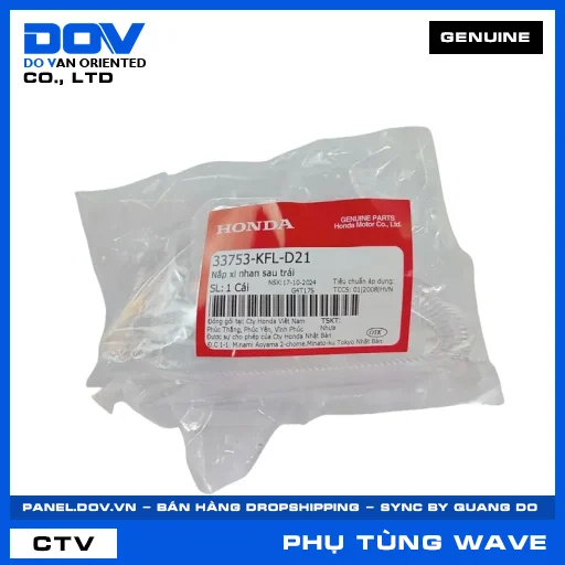 NẮP XI NHAN SAU TRÁI (đèn báo rẽ) WAVE ALPHA — 33753KFLD21