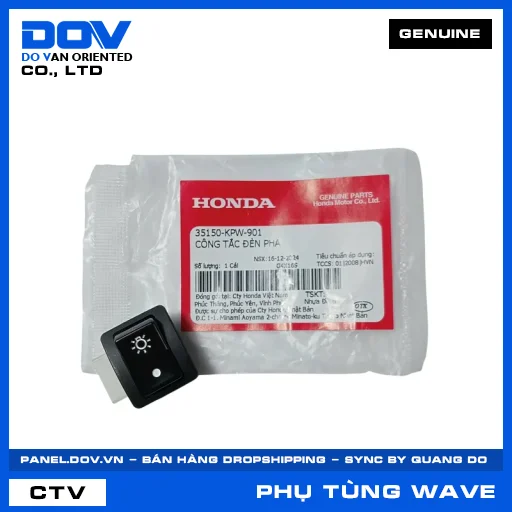CÔNG TẮC ĐÈN PHA WAVE 100, WAVE ALPHA — 35150KPW901