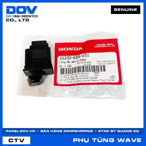 CÔNG TẮC ĐÈN XI NHAN (đèn báo rẽ) WAVE ALPHA 110 — 35200K89V51