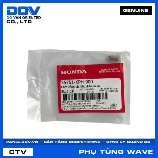 CHỐT CÔNG TẮC TIẾP ĐIỂM LÒ XO WAVE RSX 110 — 35751KPH900