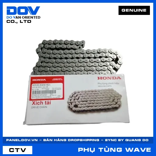 XÍCH TẢI (KMC) 102 MẮT (sên) WAVE ALPHA 110, WAVE RSX 110 — 40530KWWB21