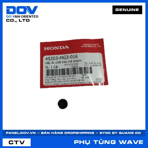 NẮP ỐC CHỐT TREO MÁ PHANH (bố thắng) WAVE ALPHA — 45203MG3016
