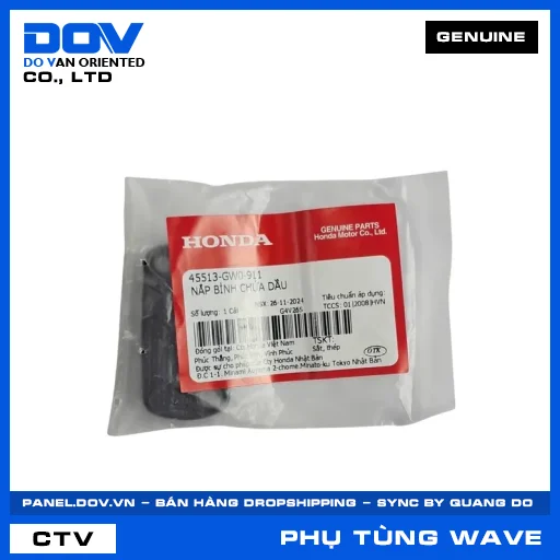 NẮP BÌNH CHỨA DẦU WAVE ALPHA, WAVE RSX 110 — 45513GW0911