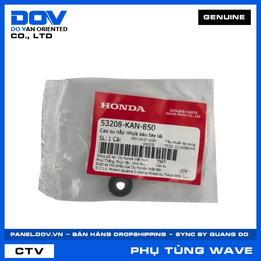 CAO SU NẮP NHỰA SAU TAY LÁI WAVE ALPHA — 53208KAN850