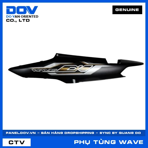 BỘ ỐP SƯỜN TRÁI *NHA76* WAVE, WAVE ALPHA 110 — 64650K89V70ZA