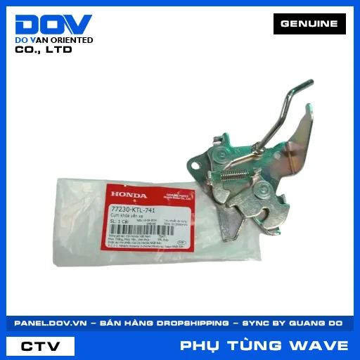 CỤM KHÓA YÊN XE WAVE 100 — 77230KTL741