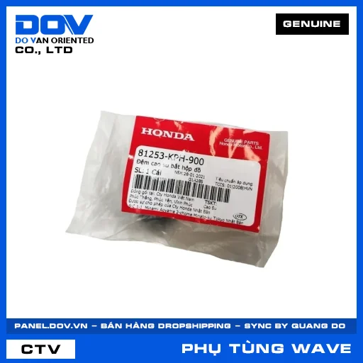 ĐỆM CAO SU BẮT HỘP ĐỒ WAVE 100, WAVE ALPHA, WAVE ALPHA 110, WAVE RSX 110 — 81253KPH900