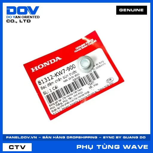 BẠC ĐỆM CHẮN BÙN TRƯỚC (dè) WAVE ALPHA — 81312KW7900