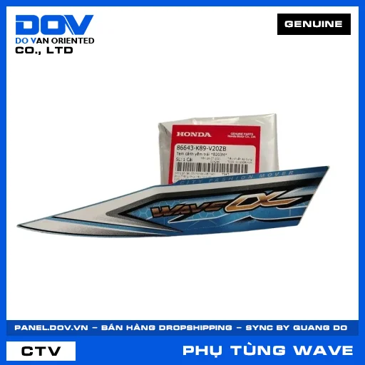 TEM CÁNH YẾM TRÁI *B203M* WAVE ALPHA 110 — 86643K89V20ZB