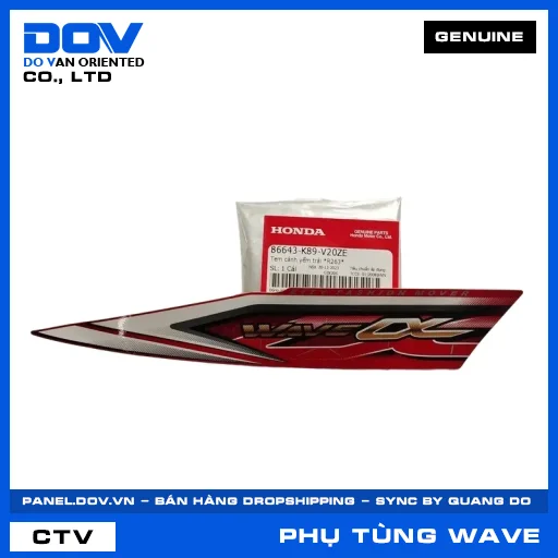 TEM CÁNH YẾM TRÁI *R263* WAVE ALPHA 110 — 86643K89V20ZE