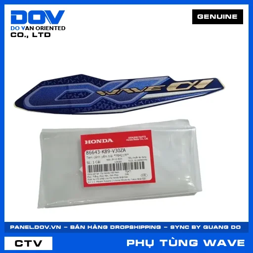 TEM CÁNH YẾM TRÁI *PB421M* WAVE ALPHA 110 — 86643K89V30ZA