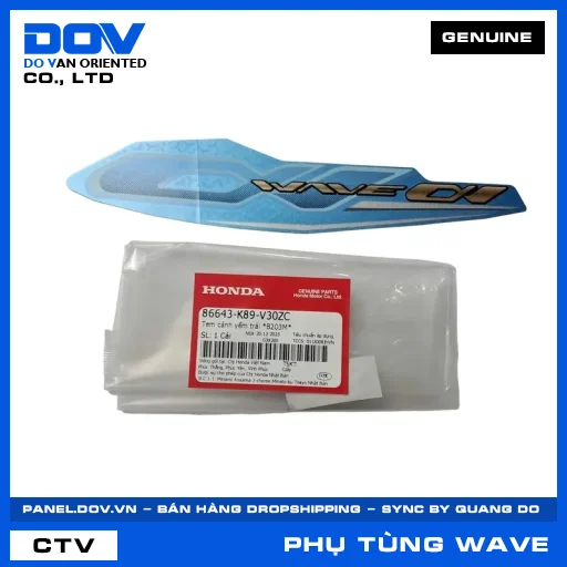 TEM CÁNH YẾM TRÁI *B203M* WAVE ALPHA 110 — 86643K89V30ZC