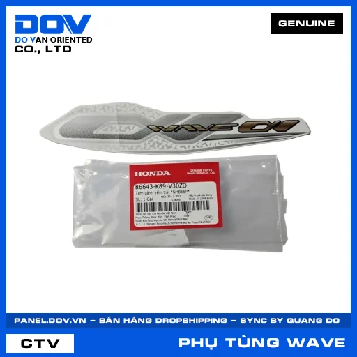 TEM CÁNH YẾM TRÁI *NHB55P* WAVE ALPHA 110 — 86643K89V30ZD