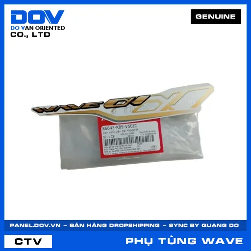 TEM CÁNH YẾM TRÁI *NHB55* WAVE ALPHA 110 — 86643K89V50ZC