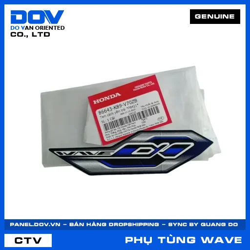 TEM CÁNH YẾM TRÁI *PB421* WAVE ALPHA 110 — 86643K89V70ZB