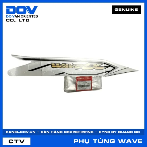 TEM ỐP SƯỜN PHẢI *NHB55P* WAVE ALPHA 110 — 86644K89V20ZC