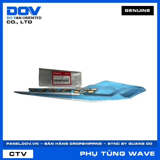 TEM ỐP SƯỜN PHẢI *B203M* WAVE ALPHA 110 — 86644K89V30ZC