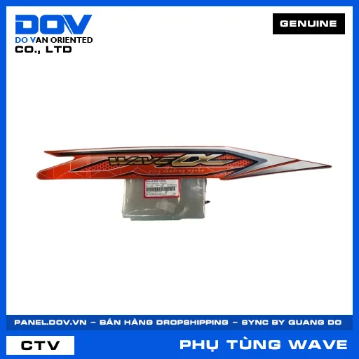 TEM ỐP SƯỜN PHẢI *YR322C* WAVE ALPHA 110 — 86644K89V40ZA
