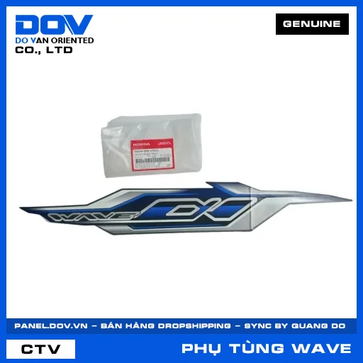 TEM ỐP SƯỜN PHẢI *PB421* WAVE ALPHA 110 — 86644K89V70ZA