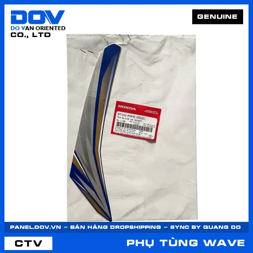 TEM ỐP TRƯỚC TRÁI *B206M* WAVE RSX 110 — 87102KWWV00ZC