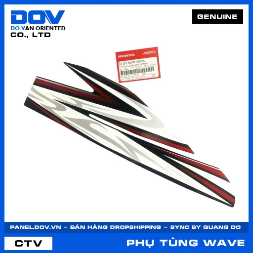 TEM ỐP TRUNG TÂM PHẢI *NHA69P* WAVE RSX 110 — 87103KWWV00ZA