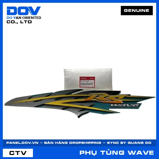 Tem ốp sườn trái *BG132M* WAVE ALPHA — 87108KTL640ZE