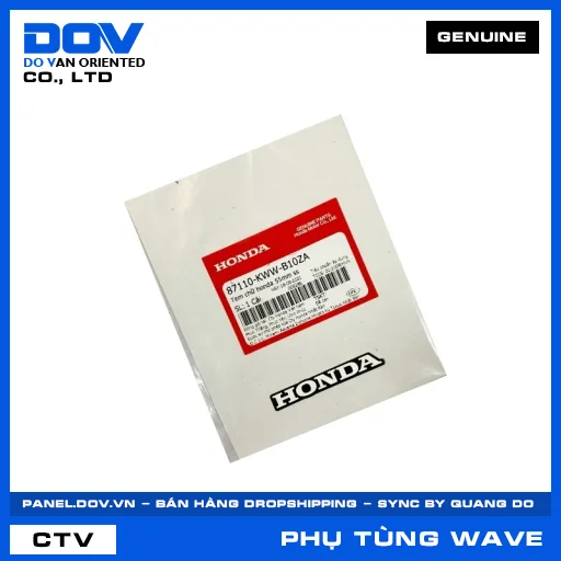 TEM CHỮ HONDA 55MM SS WAVE RSX 110 — 87110KWWB10ZA