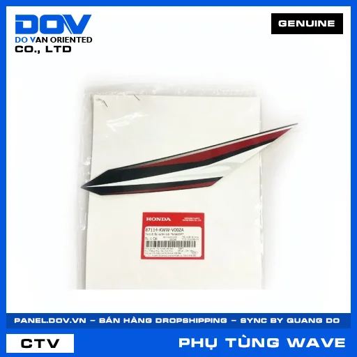 TEM B ỐP SƯỜN TRÁI *NHA69P* WAVE RSX 110 — 87114KWWV00ZA