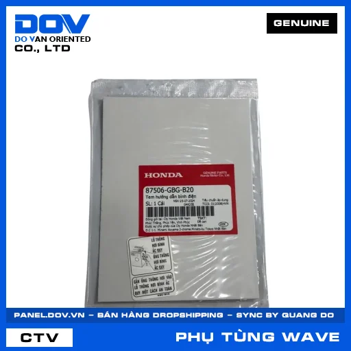 TEM HƯỚNG DẪN BÌNH ĐIỆN WAVE ALPHA — 87506GBGB20
