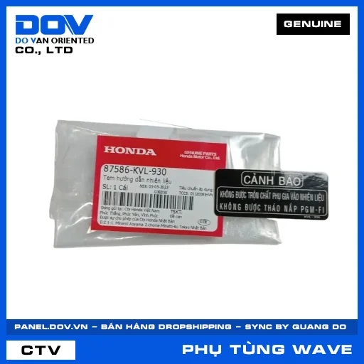 TEM HƯỚNG DẪN NHIÊN LIỆU WAVE RSX 110 — 87586KVL930