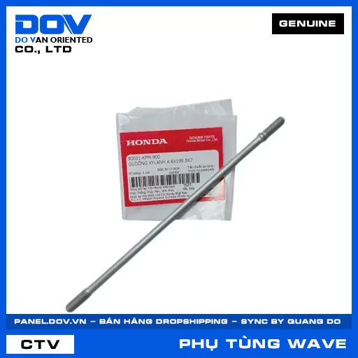 GUDÔNG XYLANH A 6X199.5X7 WAVE 100, WAVE ALPHA — 90031KFM900