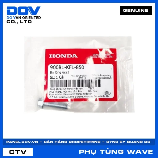 Bu lông 6x23 WAVE 100, WAVE ALPHA — 90081KFL850