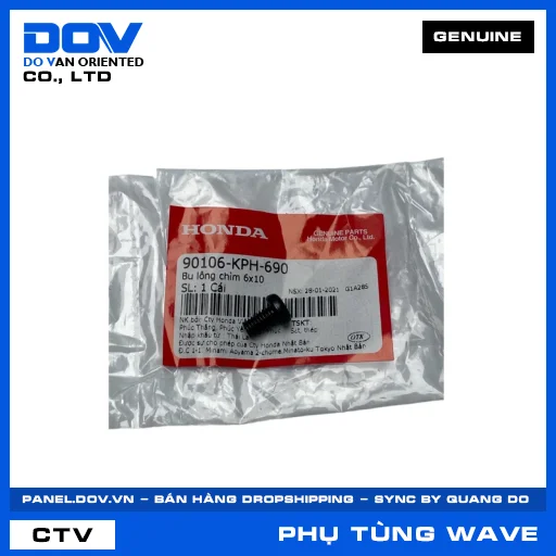 BU LÔNG CHÌM 6X10 WAVE ALPHA, WAVE RSX 110 — 90106KPH690