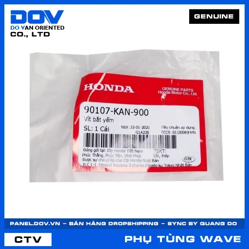 Vít bắt yếm WAVE 100, WAVE ALPHA — 90107KAN900