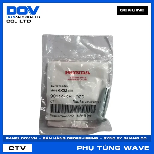 VÍT BẮT GIỎ XE 6X32 WAVE ALPHA — 90114KFLD20