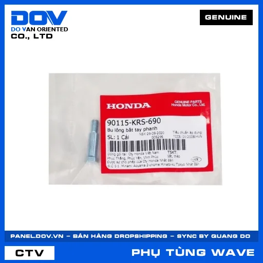 BU LÔNG BẮT TAY PHANH (tay thắng) WAVE 100, WAVE ALPHA, WAVE RSX 110 — 90115KRS690