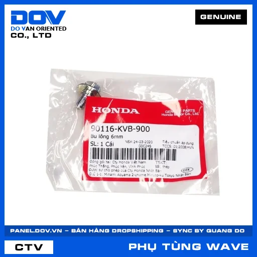 BU LÔNG 6MM WAVE ALPHA 110, WAVE RSX 110 — 90116KVB900