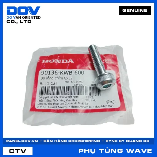 BU LÔNG CHÌM 8X32 WAVE ALPHA 110, WAVE RSX 110 — 90136KWB600