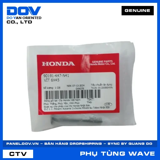 VÍT 6X45 WAVE ALPHA 110, WAVE RSX 110 — 90191K47N41