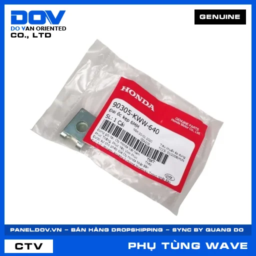 ĐAI ỐC KẸP 6MM WAVE ALPHA 110, WAVE RSX 110 — 90305KWW640