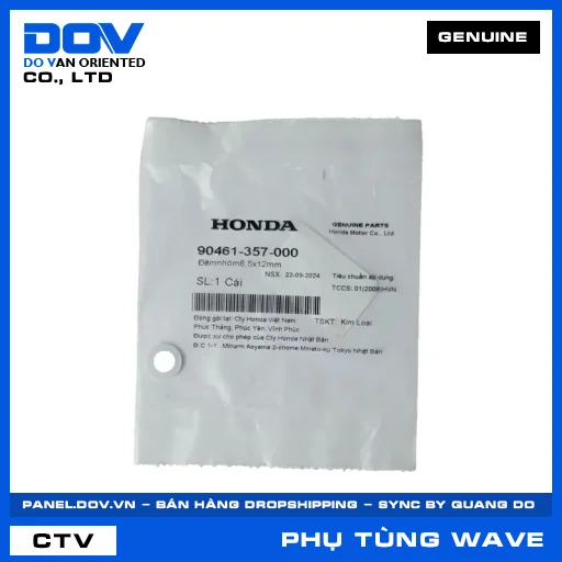 ĐỆM NHÔM 6,5X12MM WAVE 100, WAVE ALPHA — 90461357000