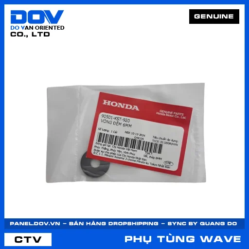 VÒNG ĐỆM 6MM WAVE ALPHA 110, WAVE RSX 110 — 90501KST920